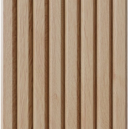 Designs Of Distinction 1-1/2" Tall Bevel Slat Tambour - Red Oak (12"W x 48"L) 011248207AK1